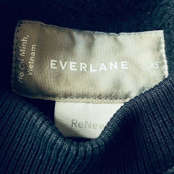 Evelane The  ReNew Fleece Raglan Sweatshirt Dark Navy Size XSmall - Picture 6 of 9